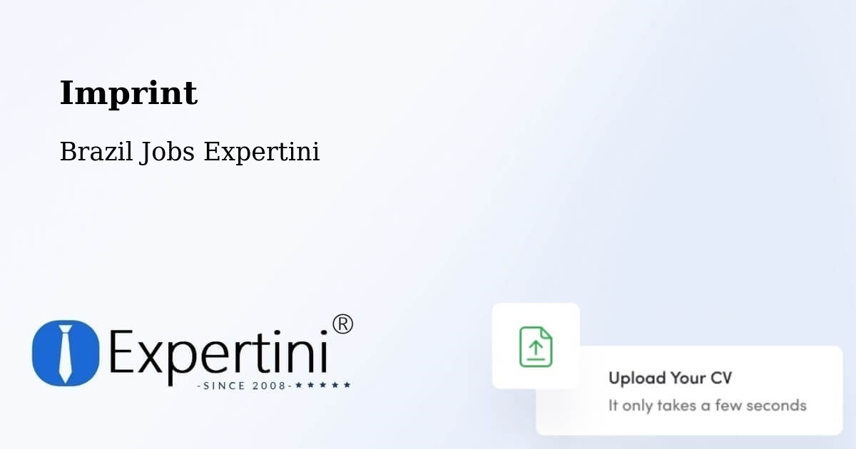 Imprint – Itaperuna - Brazil Jobs Expertini